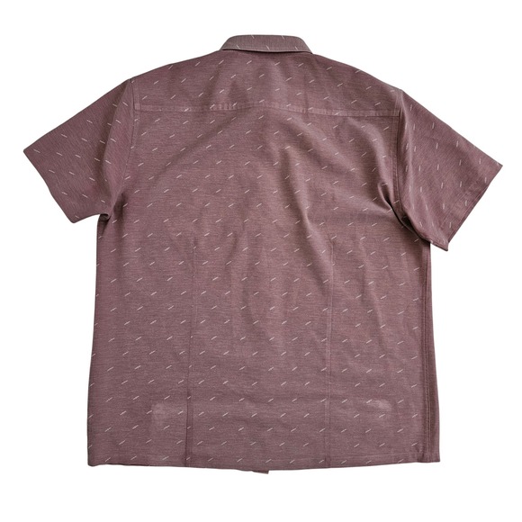 Vuori Bridge (Mens XXL) Short Sleeve Button Front Shirt V184 Red Performance - Picture 2 of 6